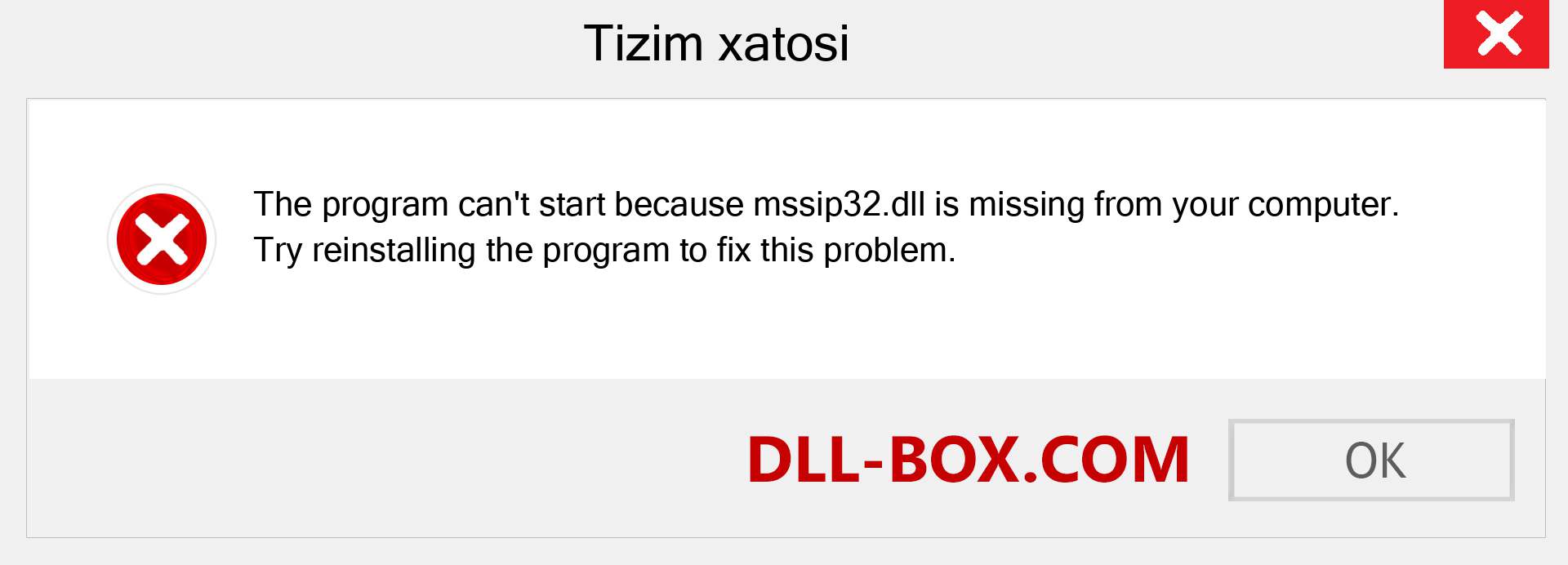 mssip32.dll fayli yo'qolganmi?. Windows 7, 8, 10 uchun yuklab olish - Windowsda mssip32 dll etishmayotgan xatoni tuzating, rasmlar, rasmlar